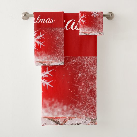 SUZANNE ELIZABETH CHRISTMAS SAMMLUNG BAD TOWEL BADHANDTUCH SET (Insitu)
