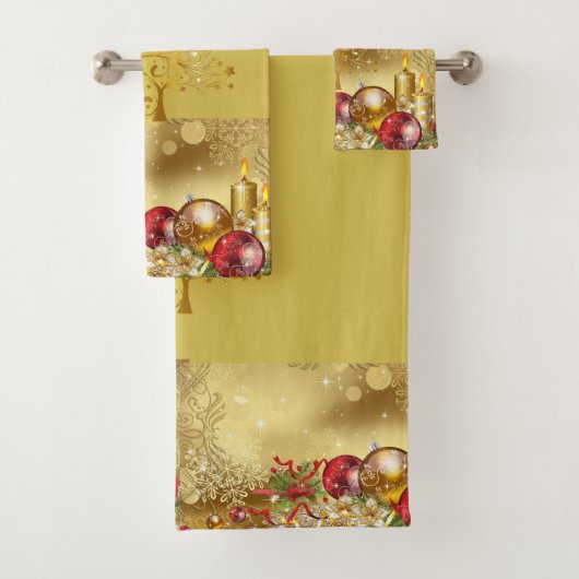 SUZANNE ELIZABETH CHRISTMAS SAMMLUNG BAD TOWEL BADHANDTUCH SET (Insitu)