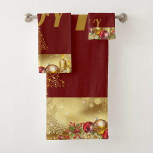 Suzanne Elizabeth Weihnachtskollektion Badhandtuch Set