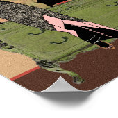 Suzanne in Orange & Green Poster (Ecke)