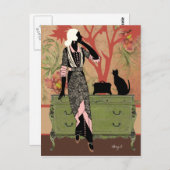 Suzanne in Orange & Green - Postkarten (Vorne/Hinten)