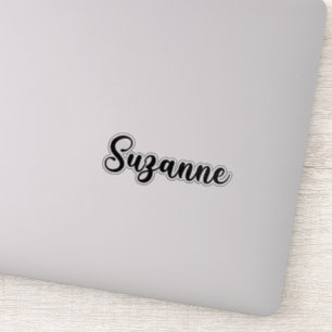 Suzanne Name - Handgeschriebene Kalligrafie Aufkleber