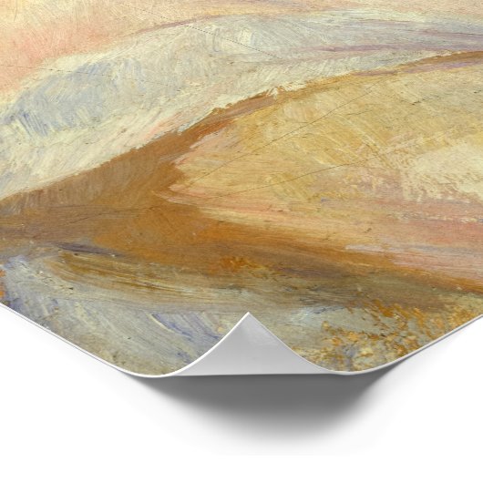 Suzanne Valadon, 1885 von Pierre-Auguste Renoir Poster (Ecke)