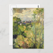 Suzanne Valadon - Ansicht von "Mein Fenster in Gen Postkarte (Vorne/Hinten)