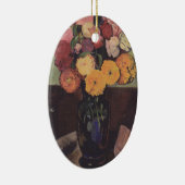 Suzanne Valadon Blume Vase am runden Tisch Keramik Ornament (Rechts)