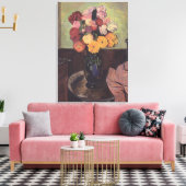 Suzanne Valadon Blume Vase am runden Tisch Leinwanddruck (Insitu (Wohnzimmer))