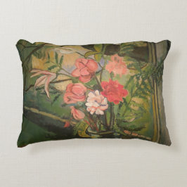 Suzanne Valadon Blume vor einem Fenster Dekokissen