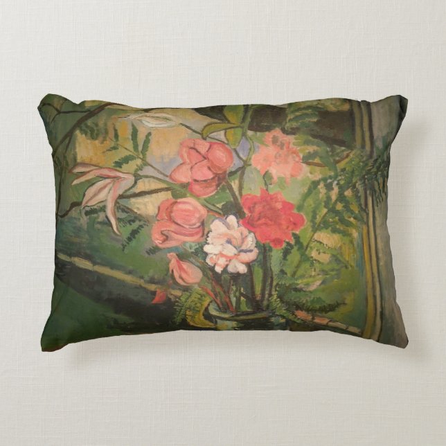 Suzanne Valadon Blume vor einem Fenster Dekokissen (Vorderseite)