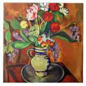 Suzanne Valadon - Vase of Blume, 1930 Fliese (Vorderseite)