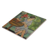 Suzanne Valadon Young Girl vor einem Fenster Fliese (Seite)