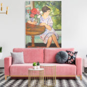 Suzanne Valadon Young Girl vor einem Fenster Leinwanddruck (Insitu (Wohnzimmer))