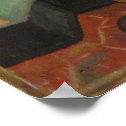 Suzanne Valadon Young Girl vor einem Fenster Poster (Ecke)