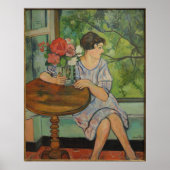 Suzanne Valadon Young Girl vor einem Fenster Poster (Vorne)