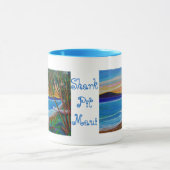 Suzannes Shark Pit Sonnenuntergang Tasse (Zentrum)