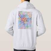 Suzhou China City Map Hoodie (Rückseite)