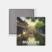 Suzhou China Travel Magnet (Vorderseite/Rückseite)