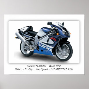 Suzuki TL1000R 1998 Motorrad - A3 Poster