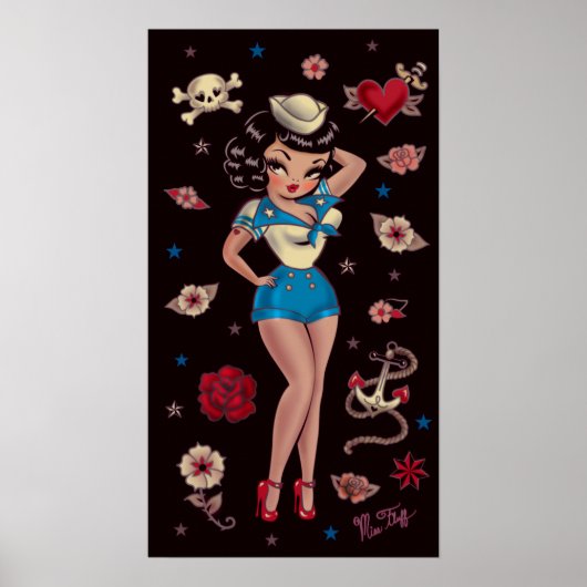 Suzy Sailor Button Up Poster (Vorne)