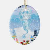 SuZy-Schneeflocke kommt zur Stadt! Keramikornament (Rechts)