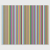 Suzy Streifen Multi Regenbogen Geschenkverpackungs Geschenkpapier (Flach)