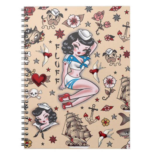 SuzySailor-Notebook Notizblock (Vorderseite)