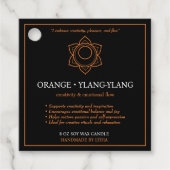 Svadhisthana Sacral Chakra Candle Label (Vorderseite)