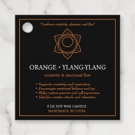 Svadhisthana Sacral Chakra Candle Label