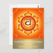 Svadisthana oder Sacral Chakra Postcard Postkarte (Vorne/Hinten)