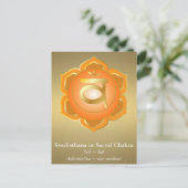 Svadisthana oder Sacral Chakra Postcard Postkarte (Stehend Vorderseite)