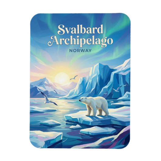 Svalbard-Archipel Norwegen Magnet (Vertikal)