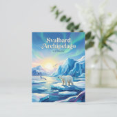 Svalbard-Archipel Norwegen Postkarte (Stehend Vorderseite)