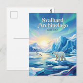 Svalbard-Archipel Norwegen Postkarte (Vorne/Hinten)