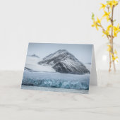 Svalbard Glacier Landscape Photo Karte (Gelbe Blume)