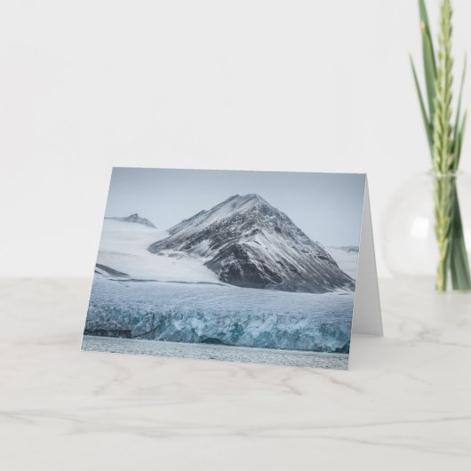 Svalbard Glacier Landscape Photo Karte (Vorderseite)