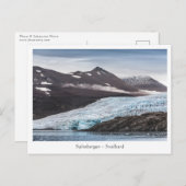 Svalbard Glacier Landschaft Postkarte (Vorne/Hinten)