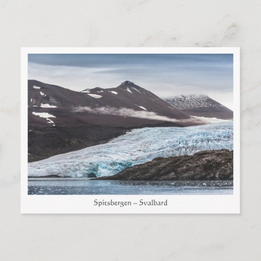 Svalbard Glacier Landschaft Postkarte (Vorderseite)