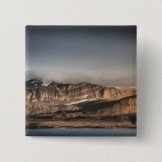 Svalbard Landscape Foto Button (Vorderseite)