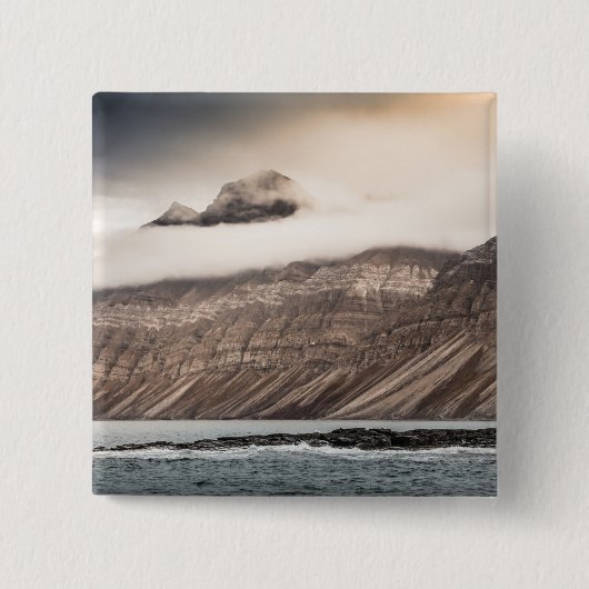 Svalbard Landscape Foto Button (Vorderseite)