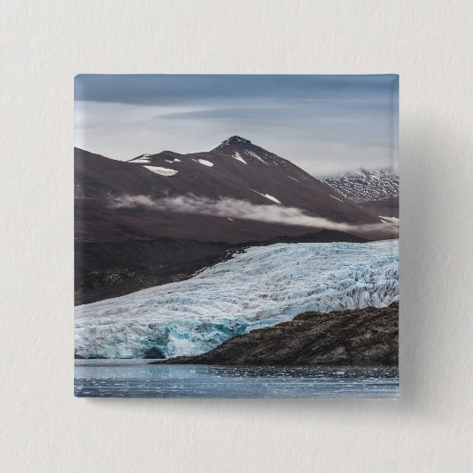 Svalbard Landscape Foto Button (Vorderseite)