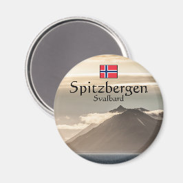 Svalbard Landscape Foto Magnet