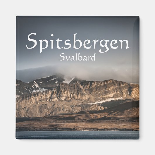 Svalbard Landscape Foto Magnet (Vorne)