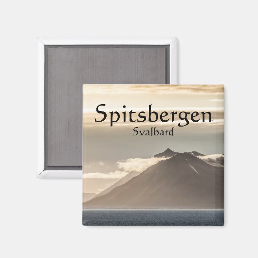 Svalbard Landscape Foto Magnet (Vorderseite/Rückseite)