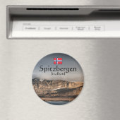 Svalbard Landschaftsfoto Magnet (In Situ (Geschirrspüler))