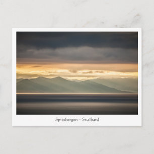 Svalbard-Landschaftsfoto Postkarte