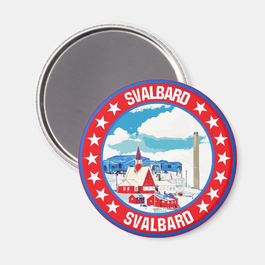 Svalbard Magnet (Vorderseite/Rückseite)