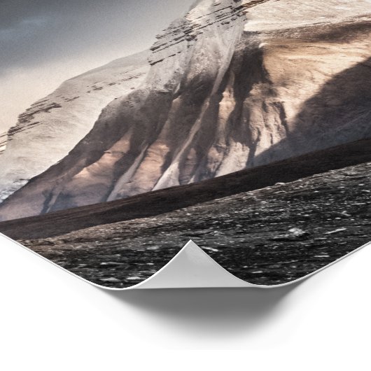 Svalbard Mountain Poster (Ecke)