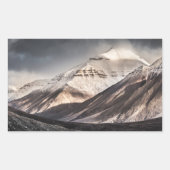 Svalbard Mountain Rechteckiger Aufkleber (Vorderseite)