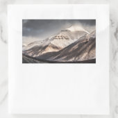 Svalbard Mountain Rechteckiger Aufkleber (Tasche)