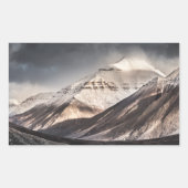 Svalbard Mountain Rechteckiger Aufkleber (Vorderseite)