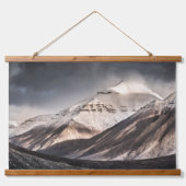 Svalbard Mountain Wandteppich Mit Holzrahmen (Vorne)